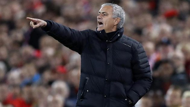Trenér Manchesteru United José Mourinho. Trenér Manchesteru United José Mourinho.