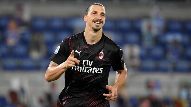 Útočník AC Milán Zlatan Ibrahimovic Útočník AC Milán Zlatan Ibrahimovic