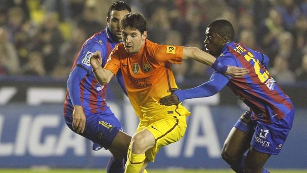 Lionel Messi byl v zápase na hřišti Levante opět k nezastavení. Lionel Messi byl v zápase na hřišti Levante opět k nezastavení.