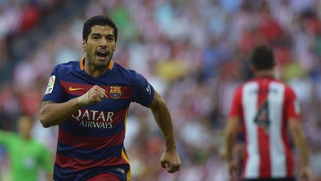 Luis Suárez, střelec vítězného gólu Barcelony v ligovém utkání proti Bilbau. Luis Suárez, střelec vítězného gólu Barcelony v ligovém utkání proti Bilbau.
