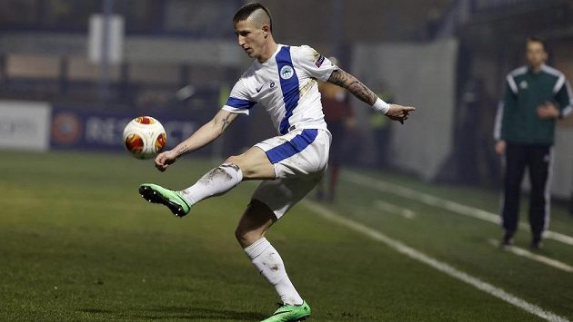 Liberecký Jiří Fleišman v utkání evropské ligy proti Alkmaaru. Liberecký Jiří Fleišman v utkání evropské ligy proti Alkmaaru.