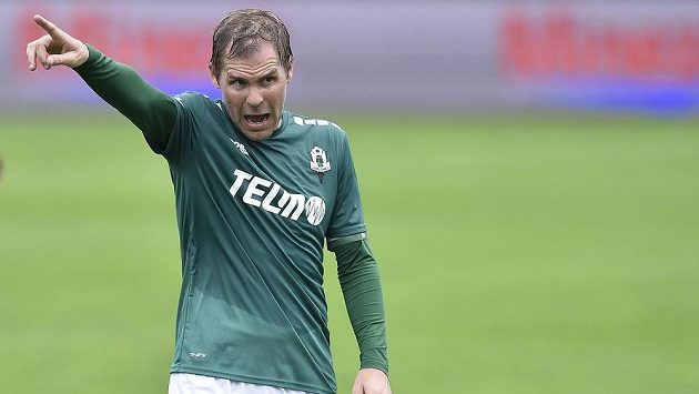 Tomáš Hübschman z Jablonce během derby s Libercem. Tomáš Hübschman z Jablonce během derby s Libercem.