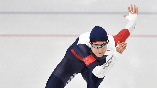 Česká reprezentantka Karolína Erbanová na olympijské trati 1000 metrů. Česká reprezentantka Karolína Erbanová na olympijské trati 1000 metrů.