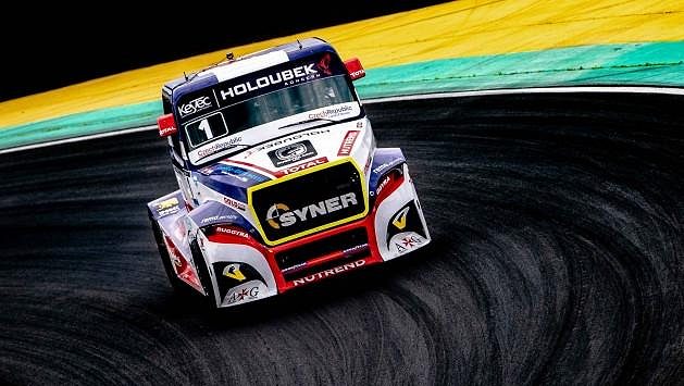 Adam Lacko na trati Hungaroringu. Adam Lacko na trati Hungaroringu.