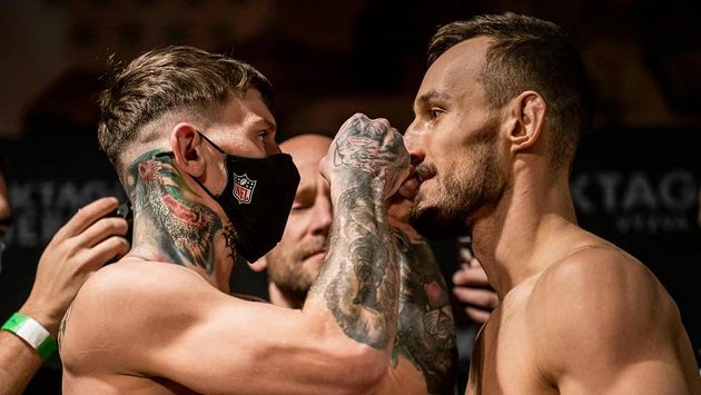Robert Pukač (vlevo) a Jozef Wittner. Kdo vyhraje v Brně zápas MMA? Robert Pukač (vlevo) a Jozef Wittner. Kdo vyhraje v Brně zápas MMA?