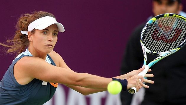 Petra Cetkovská na turnaji v Dauhá. Petra Cetkovská na turnaji v Dauhá.