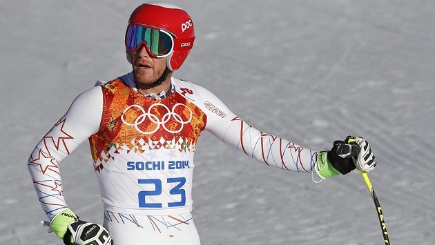 Americký lyžař Bode Miller během tréninku na sjezd do superkombinace v Soči. Americký lyžař Bode Miller během tréninku na sjezd do superkombinace v Soči.