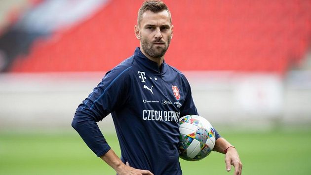 Obránce Radim Řezník na tréninku fotbalové reprezentace. Obránce Radim Řezník na tréninku fotbalové reprezentace.
