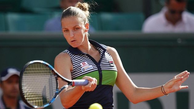 Karolína Plíšková v osmifinále French Open. Karolína Plíšková v osmifinále French Open.