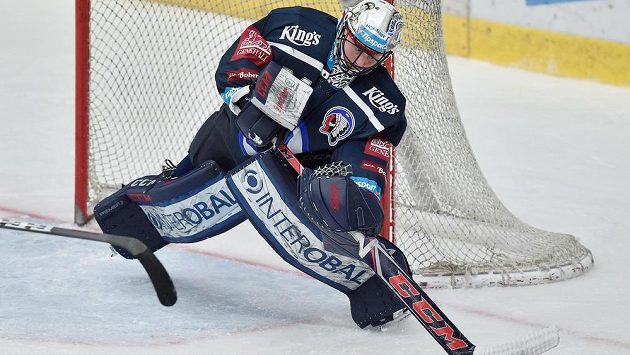 Plzeňský brankář Dominik Frodl. Plzeňský brankář Dominik Frodl.