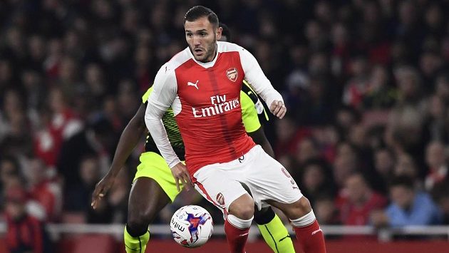 Lucas Pérez z Arsenalu. Lucas Pérez z Arsenalu.