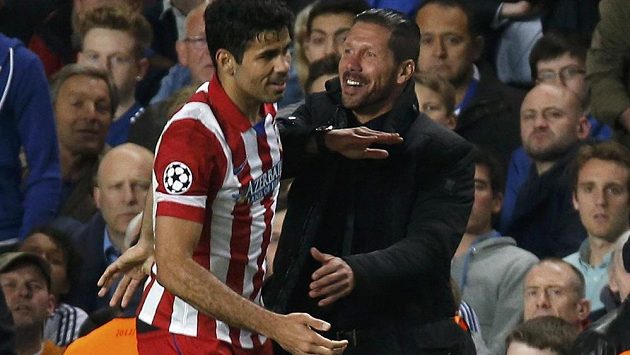 Radost dvou Diegů - trenér Atlétika Madrid Simeone a útočník Costa. Získá Atlético svůj desátý mistrovský titul? Radost dvou Diegů - trenér Atlétika Madrid Simeone a útočník Costa. Získá Atlético svůj desátý mistrovský titul?