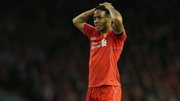 Fotbalový útočník Raheem Sterling. Fotbalový útočník Raheem Sterling.