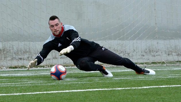 Brankář Bohemians Martin Berkovec. Brankář Bohemians Martin Berkovec.