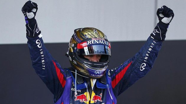 Radost Sebastiana Vettela ze stáje Red Bull. Od příštího roku pojede pilot rakouské stáje i Velkou cenu Rakouska.