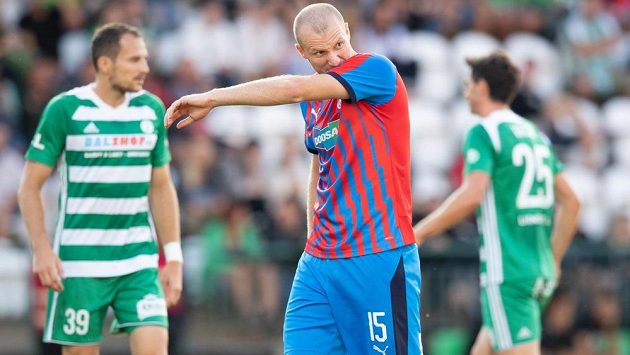 Michael Krmenčík z Viktorie Plzeň během utkání 4. kola Fortuna ligy na hřišti Bohemians 1905. Michael Krmenčík z Viktorie Plzeň během utkání 4. kola Fortuna ligy na hřišti Bohemians 1905.