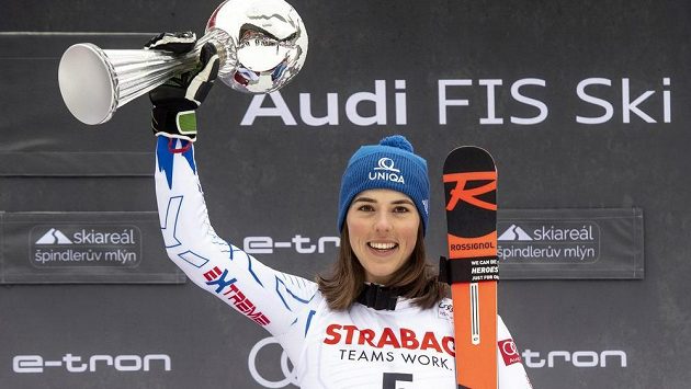 Vítězka Petra Vlhová ze Slovenska. Vítězka Petra Vlhová ze Slovenska.