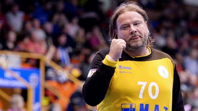 Brankář plzeňských házenkářů Radek Motlík. Brankář plzeňských házenkářů Radek Motlík.