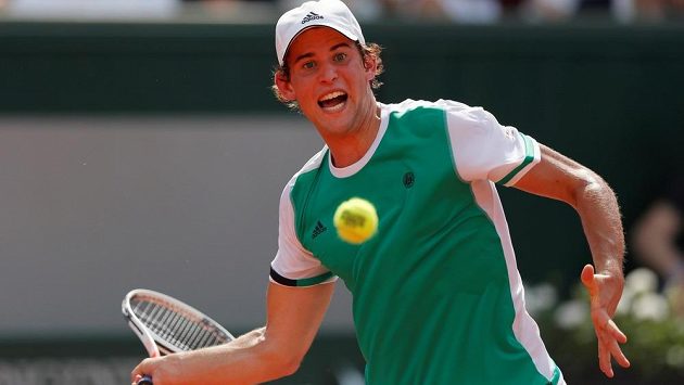 Rakouský mladík Dominic Thiem na letošním French Open. Rakouský mladík Dominic Thiem na letošním French Open.