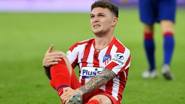 Obránce Atlética Madrid Kieran Trippier. Obránce Atlética Madrid Kieran Trippier.
