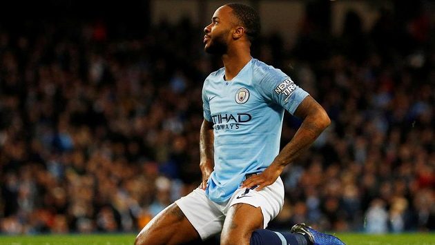 Fotbalista Manchester City Raheem Sterling. Fotbalista Manchester City Raheem Sterling.