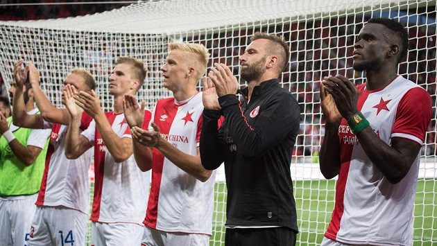 Fotbalisté Slavie po utkání 3. předkola Ligy mistrů s Bate Borisov, které vyhráli 1:0. Bude jim v odvetě náskok stačit? Fotbalisté Slavie po utkání 3. předkola Ligy mistrů s Bate Borisov, které vyhráli 1:0. Bude jim v odvetě náskok stačit?