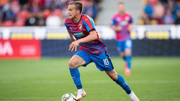 Jan Kopic z Plzně při utkání s Olomoucí. Jan Kopic z Plzně při utkání s Olomoucí.