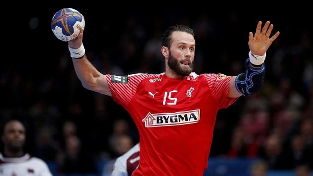 Na MS střílí dánský házenkář Jesper B. Nöddesbö. Na MS střílí dánský házenkář Jesper B. Nöddesbö.