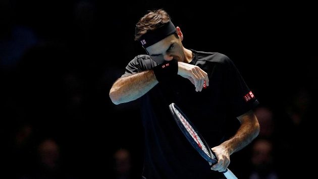 Roger Federer při semifinále Turnaje mistrů. Ilustrační foto. Roger Federer při semifinále Turnaje mistrů. Ilustrační foto.