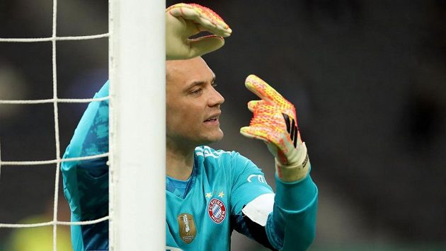 Hvězda Bayernu Mnichov a německé fotbalové reprezentace Manuel Neuer. Hvězda Bayernu Mnichov a německé fotbalové reprezentace Manuel Neuer.