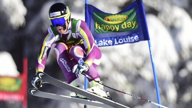 Nor Kjetil Jansrud si jede pro vítězství v super-G Světového poháru v Lake Louise. Nor Kjetil Jansrud si jede pro vítězství v super-G Světového poháru v Lake Louise.