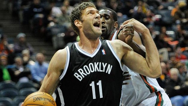 Basketbalista Brooklynu Brook Lopez. Basketbalista Brooklynu Brook Lopez.