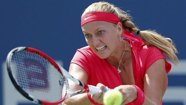 Petra Kvitová v úvodním kole US Open. Petra Kvitová v úvodním kole US Open.