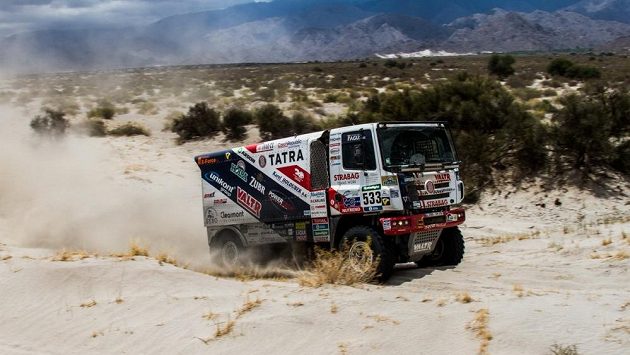 Jaroslav Valtr s tatrou při 10. etapě Rallye Dakar. Jaroslav Valtr s tatrou při 10. etapě Rallye Dakar.