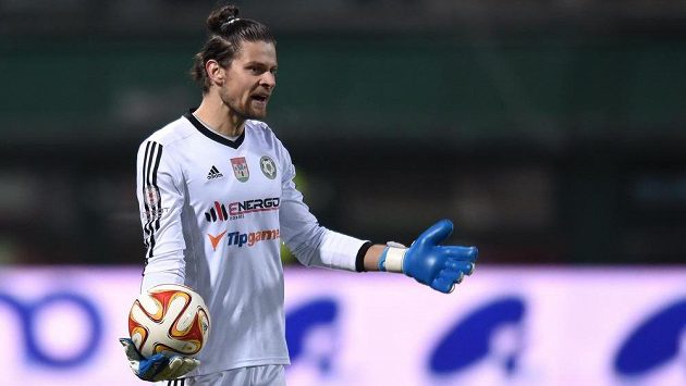 Příbramský brankář Marek Boháč Příbramský brankář Marek Boháč