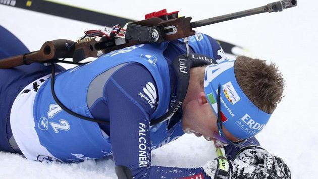 Těsně za stupni vítězů finišoval v Anterselvě Lukas Hofer. Těsně za stupni vítězů finišoval v Anterselvě Lukas Hofer.