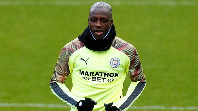 Benjamin Mendy z Manchesteru City na snímku z února 2020. Benjamin Mendy z Manchesteru City na snímku z února 2020.