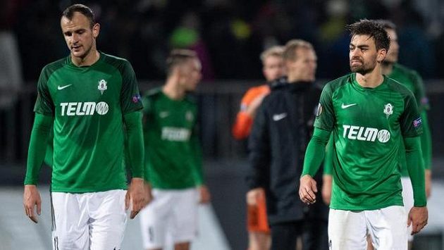 Fotbalisté Jablonce (zleva): David Lischka, David Hovorka a Michal Trávník Fotbalisté Jablonce (zleva): David Lischka, David Hovorka a Michal Trávník