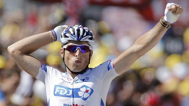Vítěz 15. etapy Tour de France Pierrick Fédrigo Vítěz 15. etapy Tour de France Pierrick Fédrigo