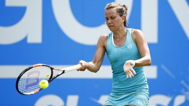 Barbora Strýcová na turnaji v Birminghamu. Barbora Strýcová na turnaji v Birminghamu.