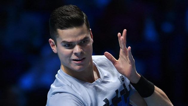Kanadský tenista Milos Raonic (na snímku) na Turnaji mnistrů. Kanadský tenista Milos Raonic (na snímku) na Turnaji mnistrů.