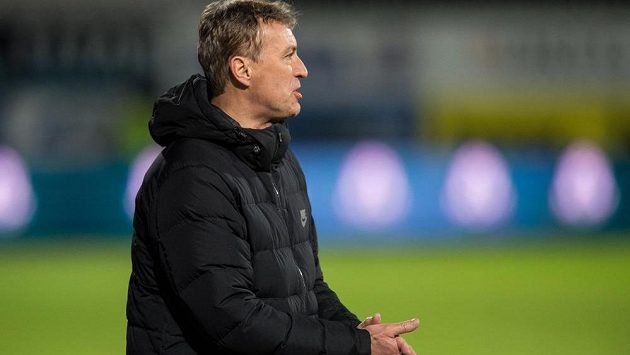Trenér Jablonce Zdeněk Klucký během utkání se Spartou. Trenér Jablonce Zdeněk Klucký během utkání se Spartou.