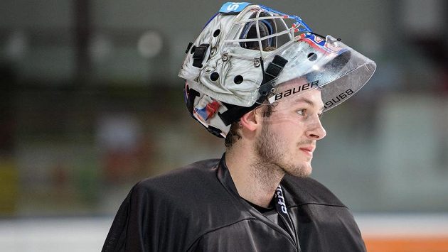 Marek Mazanec během tréninku hokejové reprezentace. Marek Mazanec během tréninku hokejové reprezentace.