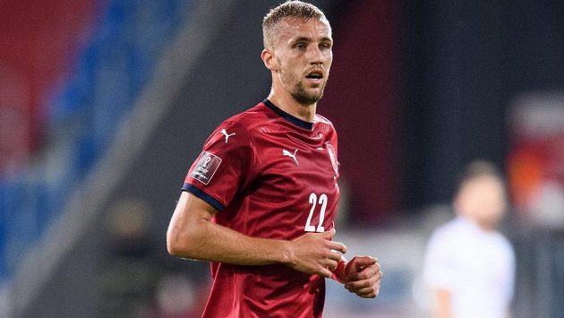 Český fotbalista Tomáš Souček během utkání kvalifikace MS 2022 s Běloruskem. Český fotbalista Tomáš Souček během utkání kvalifikace MS 2022 s Běloruskem.