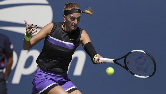 Česká tenistka Petra Kvitová ve druhém kole US Open. Česká tenistka Petra Kvitová ve druhém kole US Open.