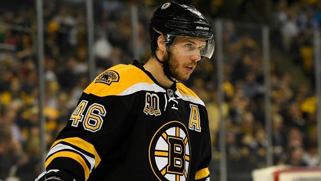 Český útočník David Krejčí z Bostonu. Český útočník David Krejčí z Bostonu.