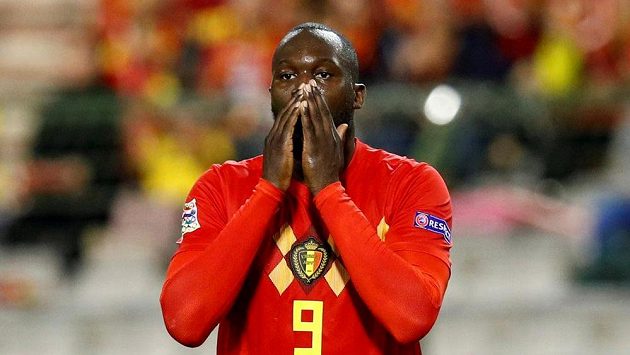 Belgičan Romelu Lukaku v duelu Ligy národů proti Švýcarsku. Belgičan Romelu Lukaku v duelu Ligy národů proti Švýcarsku.