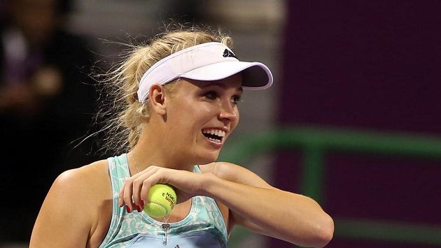 Dánská tenistka Caroline Wozniacká. Dánská tenistka Caroline Wozniacká.