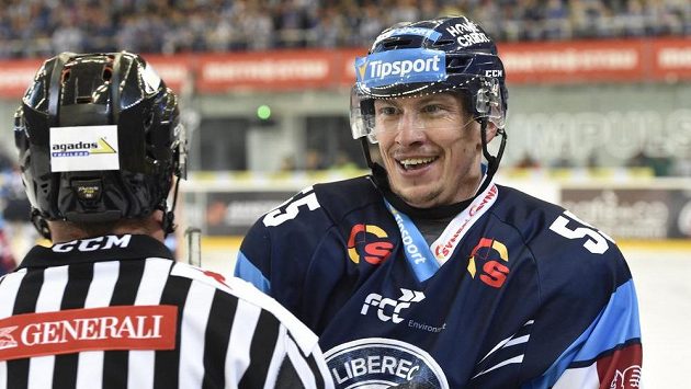 Martin Ševc z Liberce ve čtvrtém semifinále play off. Martin Ševc z Liberce ve čtvrtém semifinále play off.