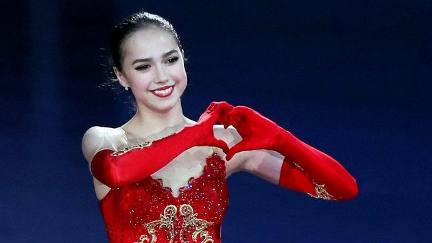 Patnáctiletá ruská krasobruslařka Alina Zagitovová ov Nagoji. Patnáctiletá ruská krasobruslařka Alina Zagitovová ov Nagoji.
